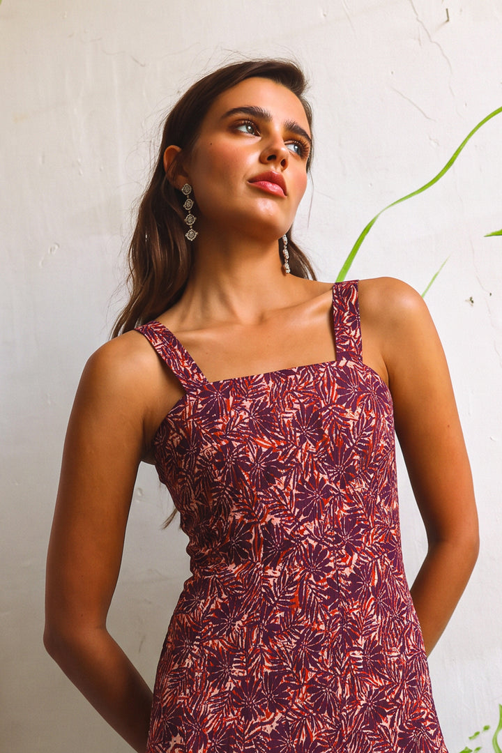 ADELA GODET MIDI DRESS