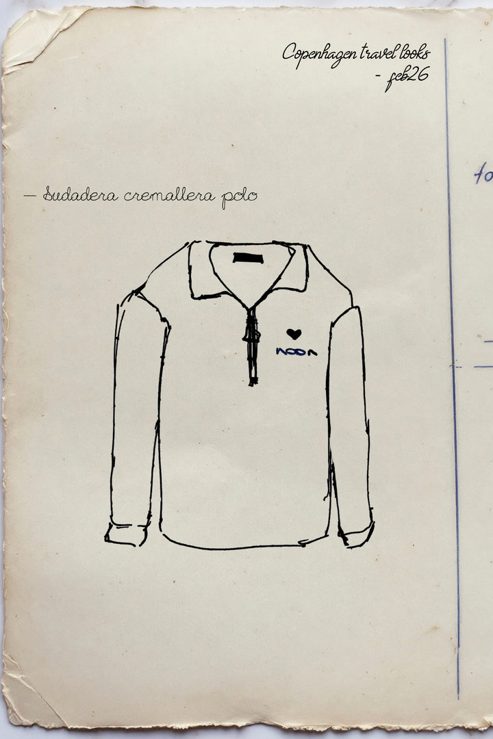 SWEATSHIRT POLO COM ZÍPER