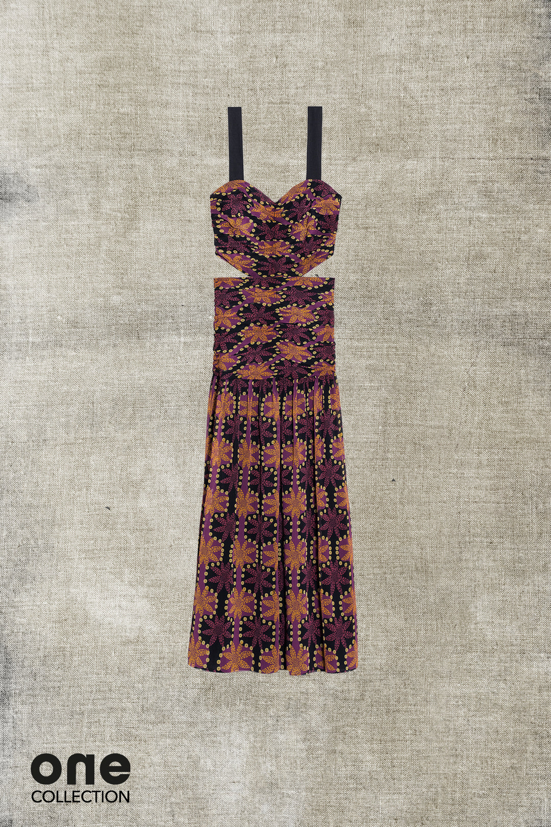 MAURA CUT-OUT MIDI DRESS