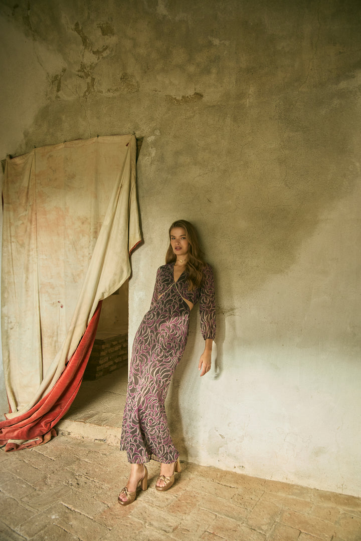 CUT OUT INES MIDI DRESS