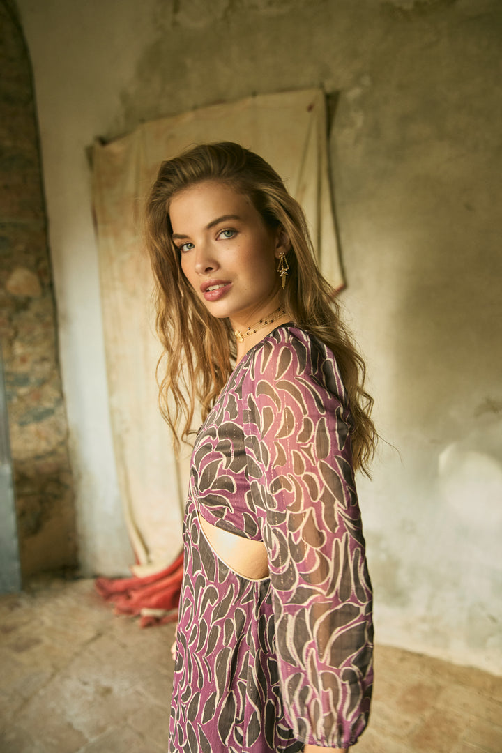 CUT OUT INES MIDI DRESS