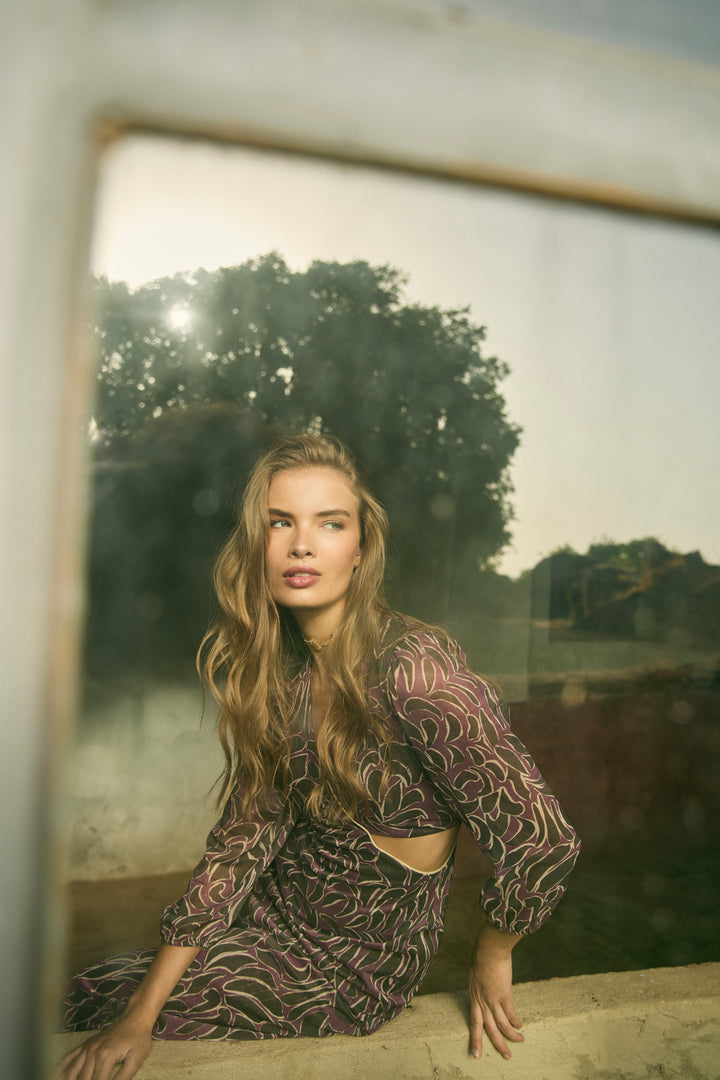 CUT OUT INES MIDI DRESS