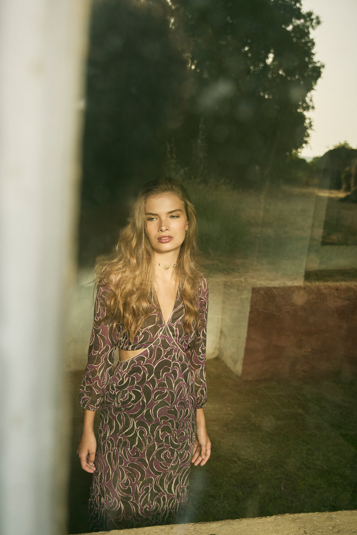 CUT OUT INES MIDI DRESS