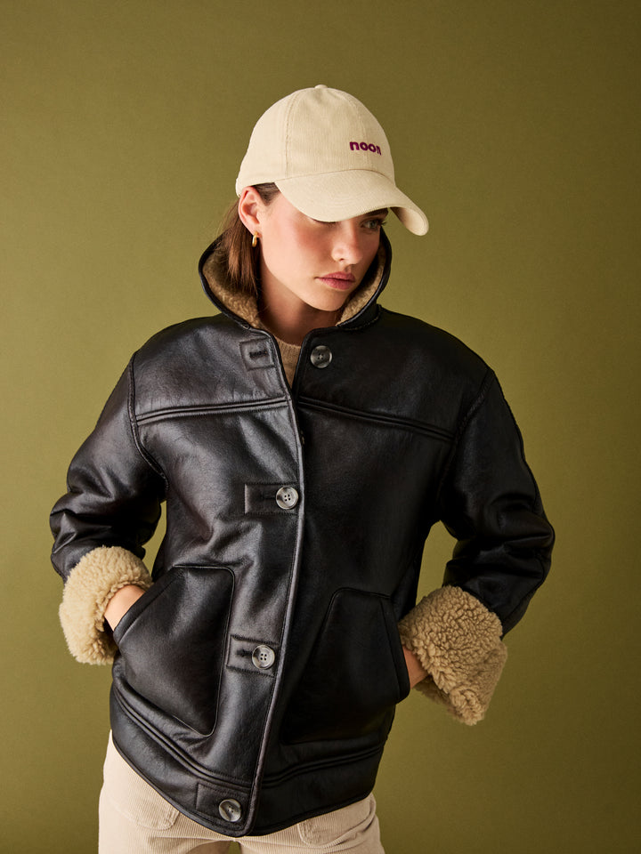 SHEEPSKIN EFFECT JACKET