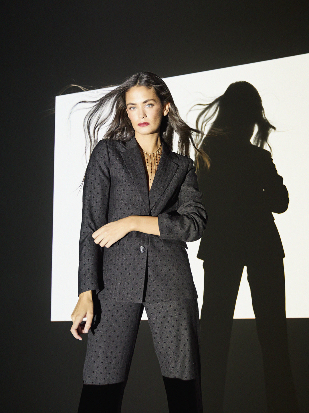 PANTALON ESPIGA PRINT TERCIOPELO