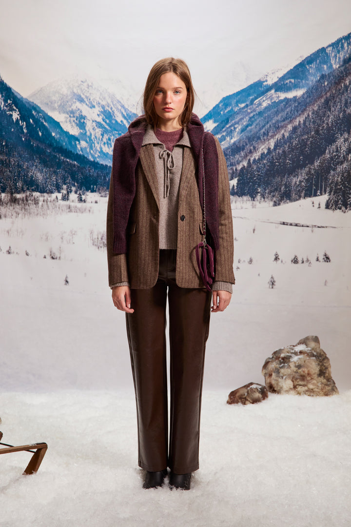 BLAZER RAYAS CON LANA