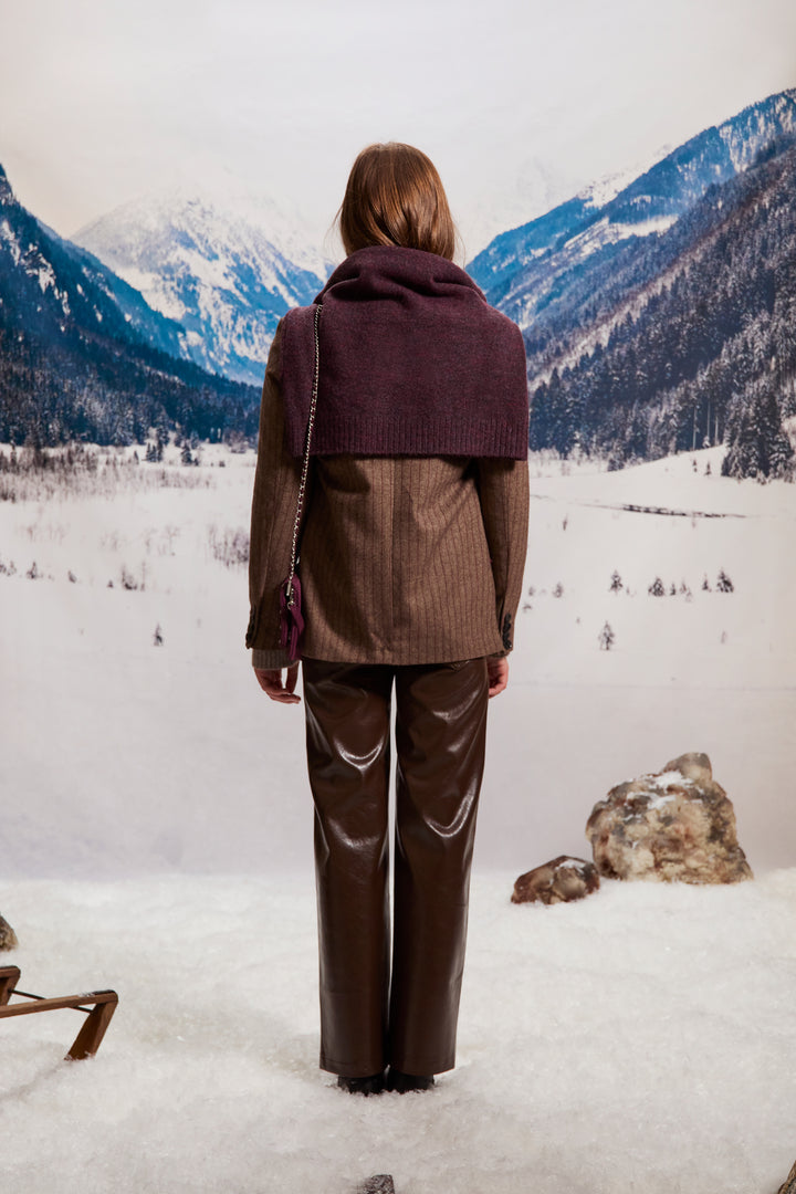 PANTALON RECTO EFECTO PIEL