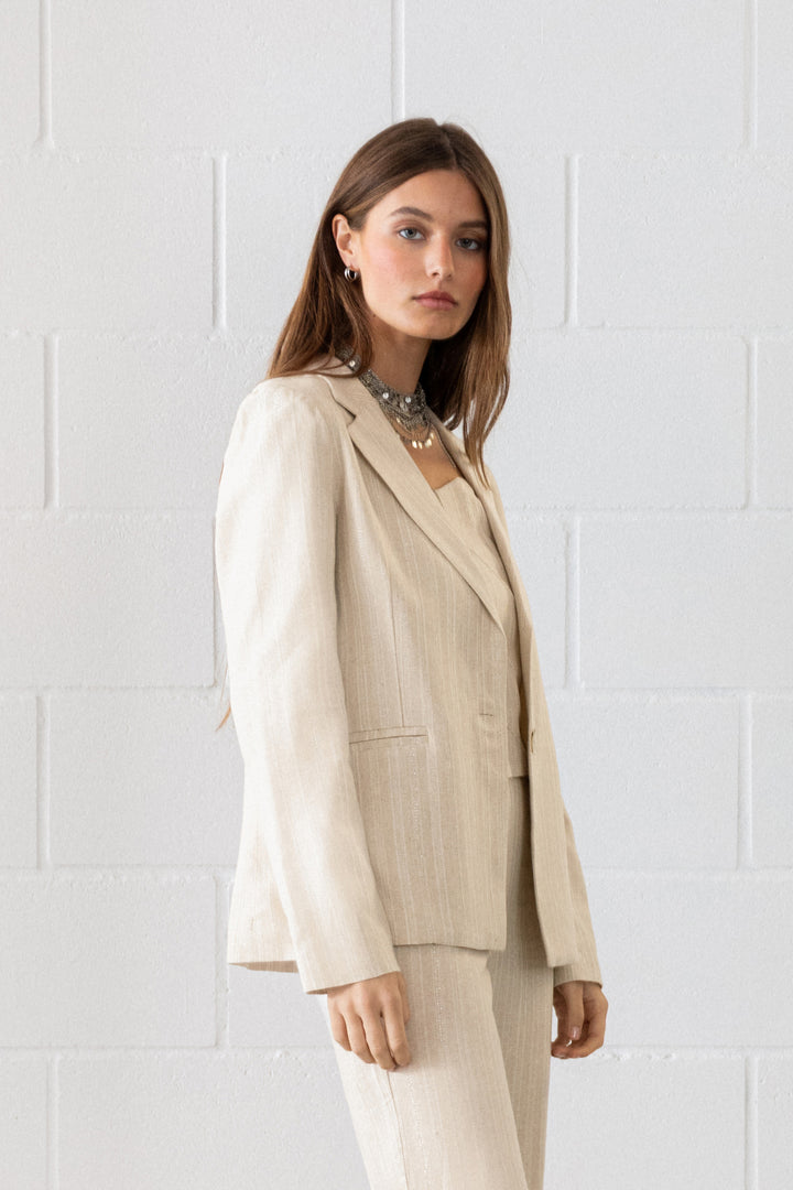 CATALINA LUREX STRIPED BLAZER