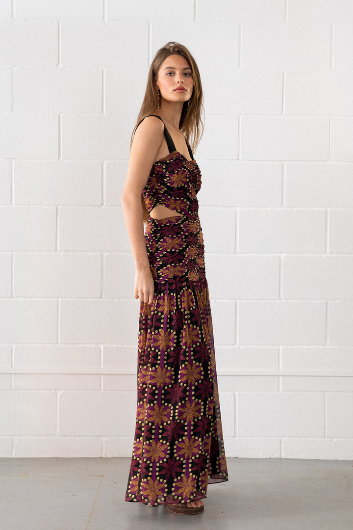 MAURA CUT-OUT MIDI DRESS