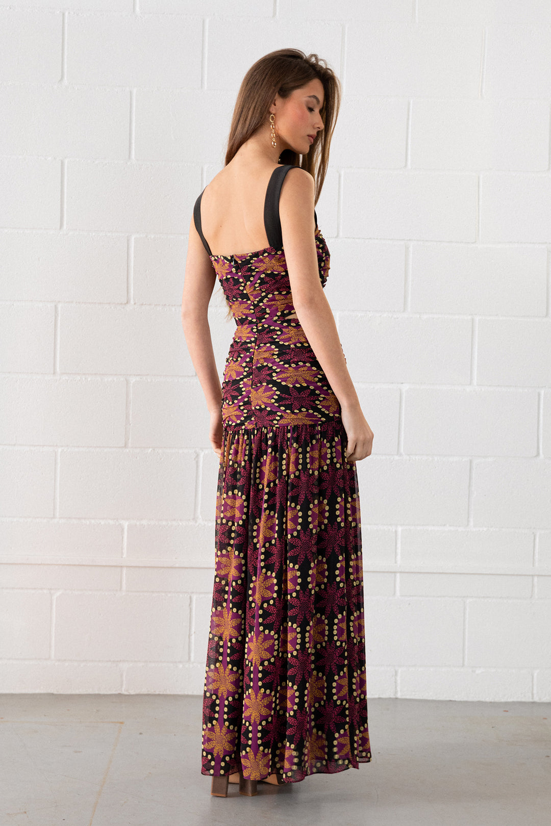 MAURA CUT-OUT MIDI DRESS