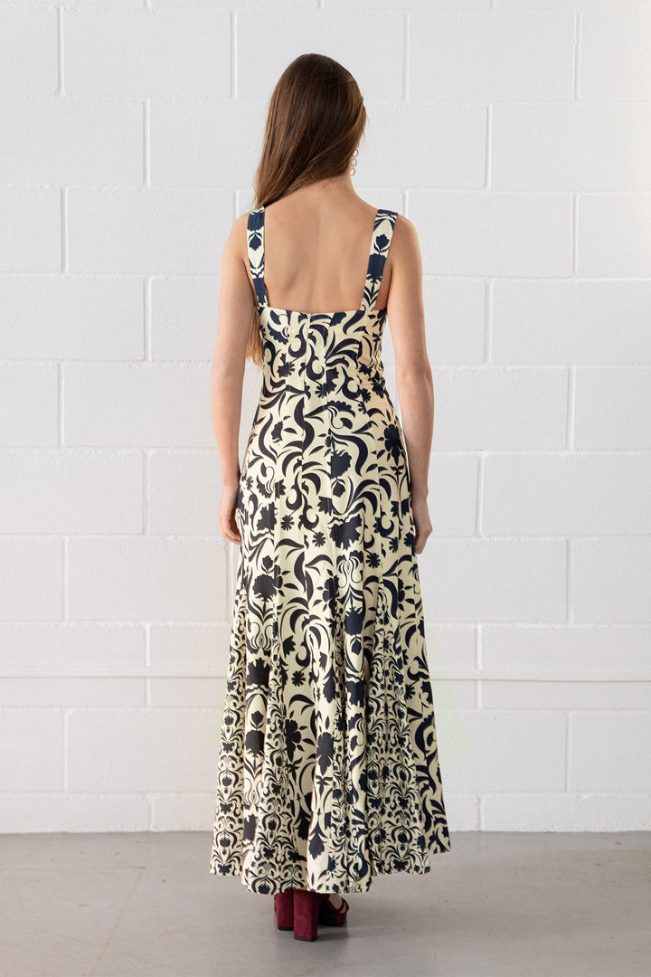 GODETS ROMINA MIDI DRESS