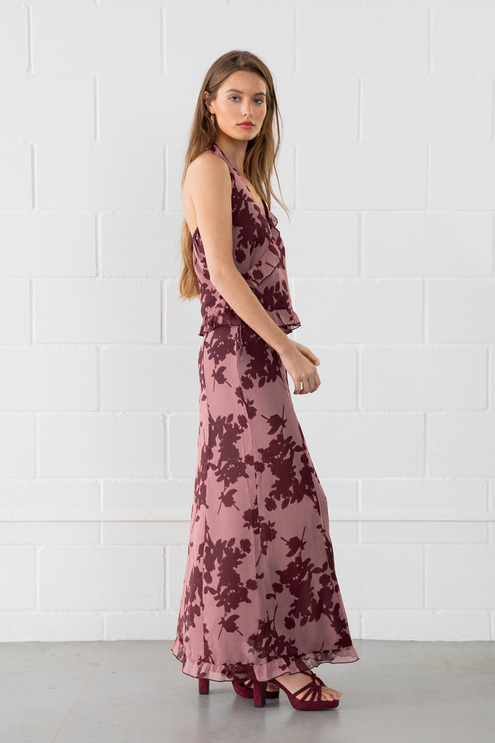 FALDA MIDI VOLANTE SIENA