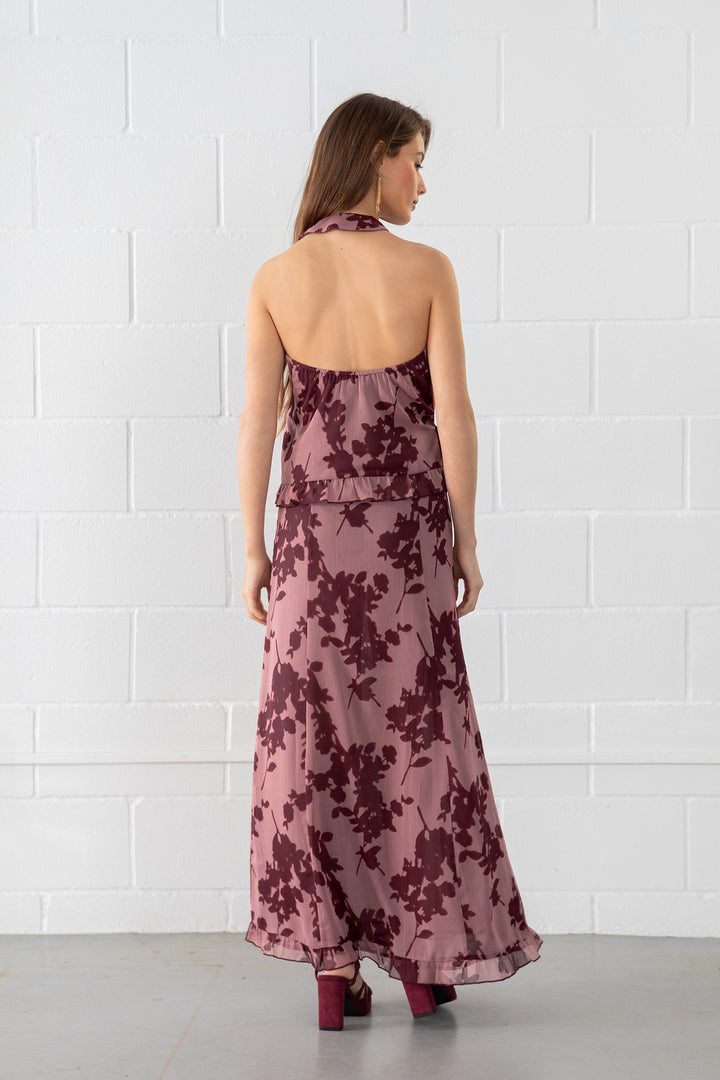 FALDA MIDI VOLANTE SIENA