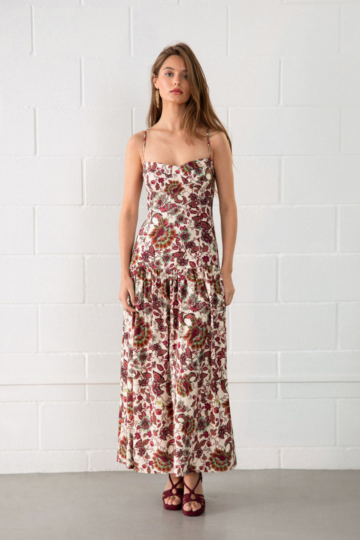 VESTIDO MIDI CORSET VALERIA