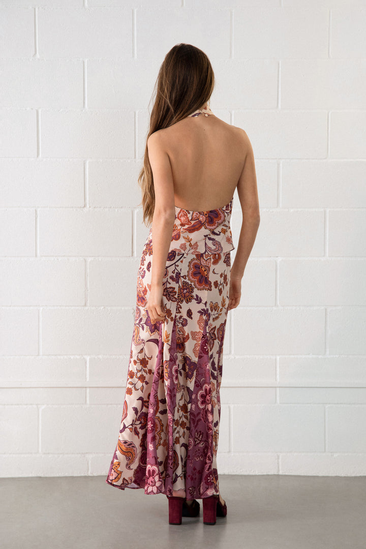 FALDA MIDI CONTRASTE ASIMETRICO CLARA