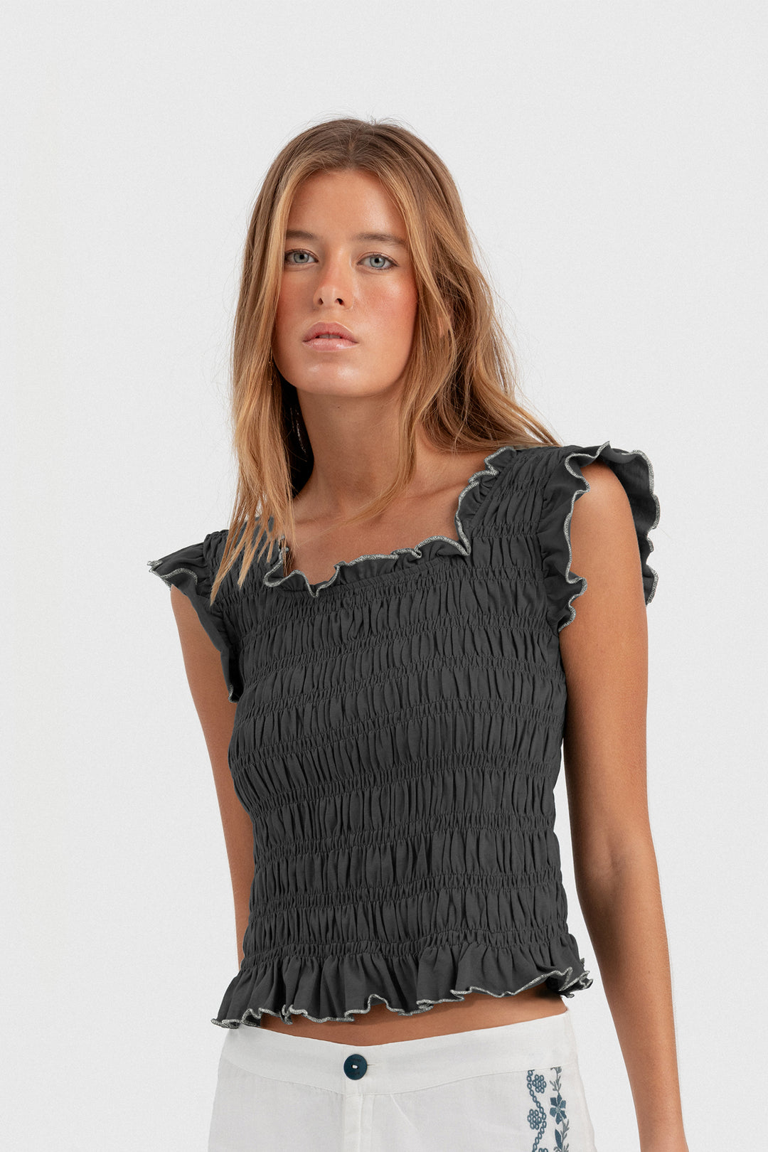 TOP FRUNCE CONTRASTES