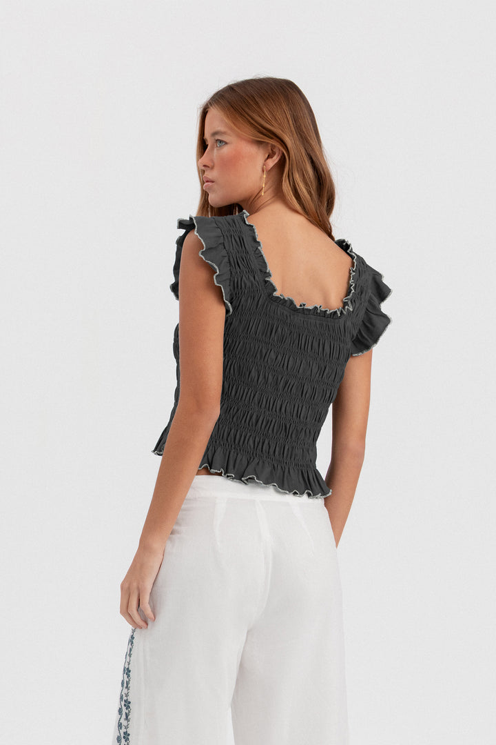 TOP FRUNCE CONTRASTES