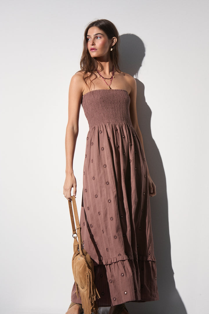 VESTIDO MIDI ESPELHOS