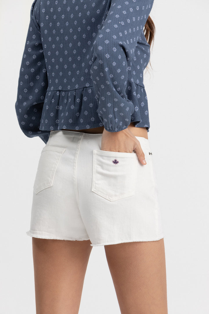 STUDDED YOKE SHORTS