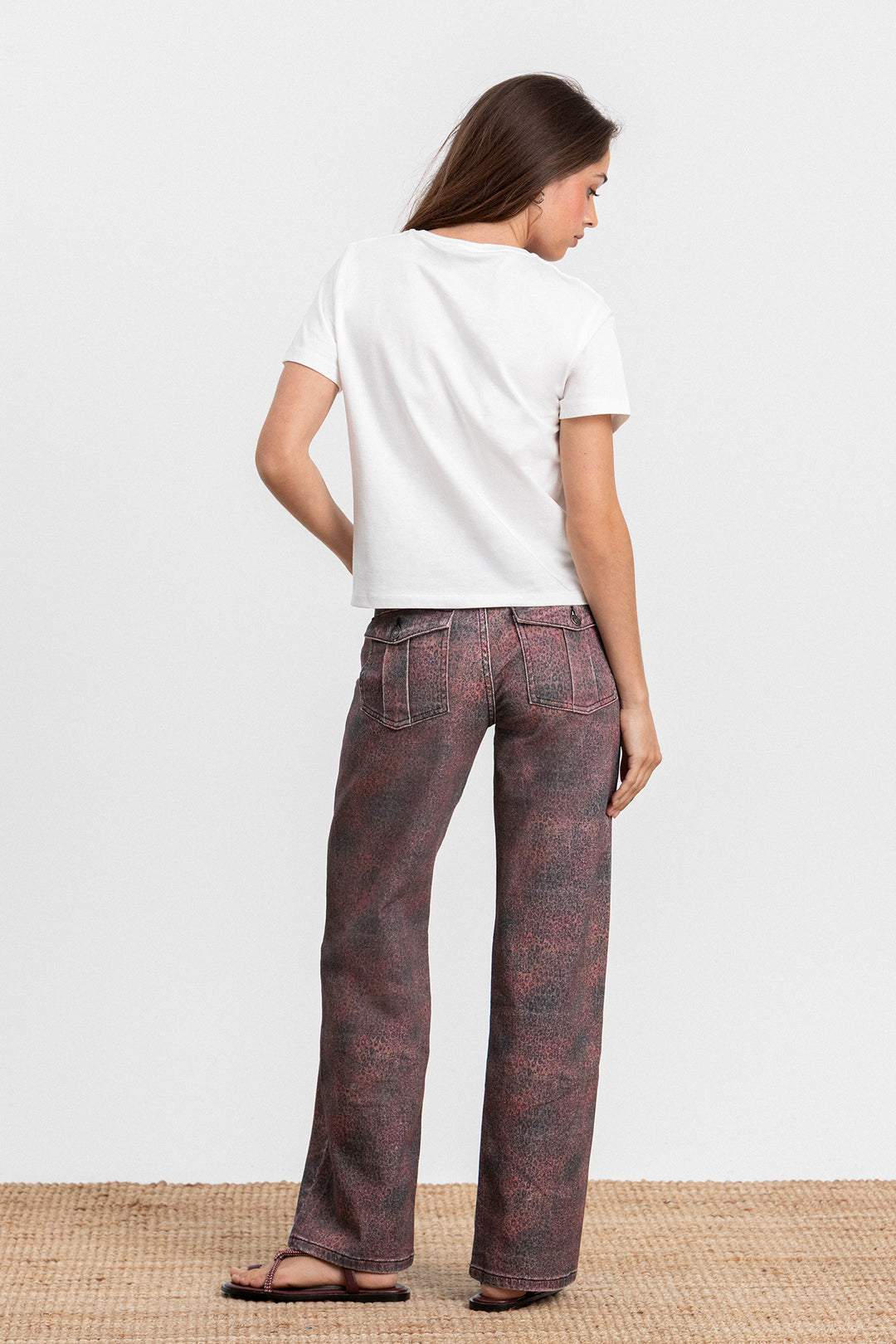JEANS RELAXED LEOPARDO