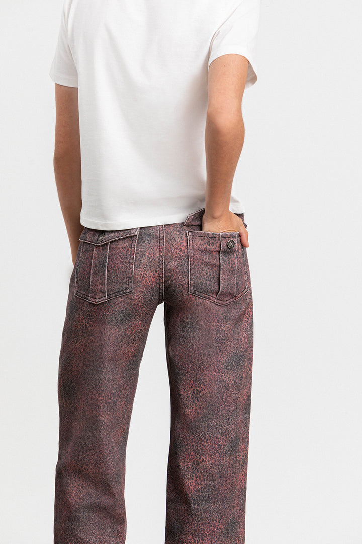 JEANS RELAXED LEOPARDO