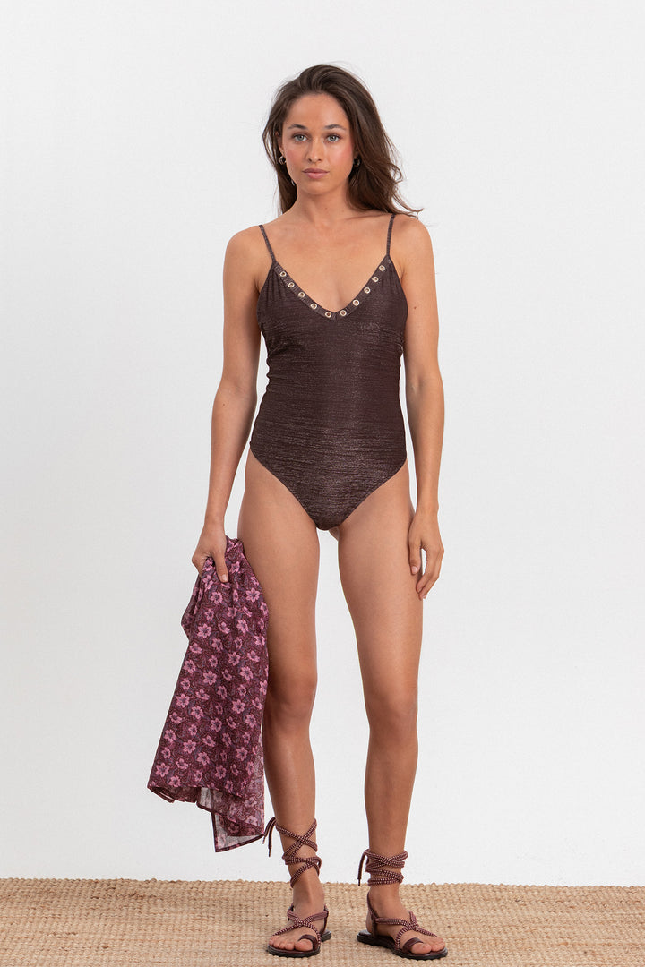 BAÑADOR LUREX EYELETS