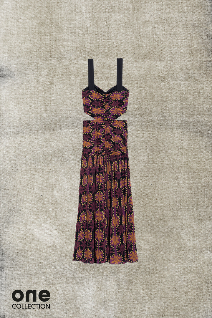 MAURA CUT-OUT MIDI DRESS