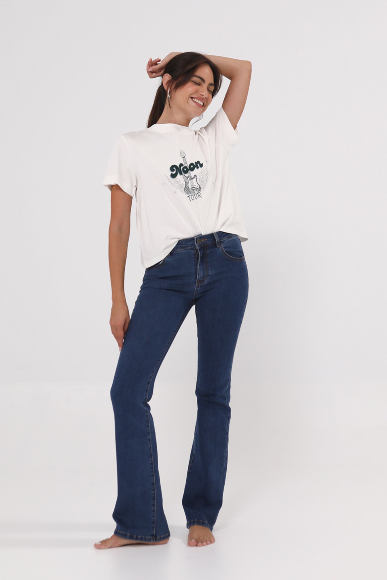 Noon pantalones campana sale