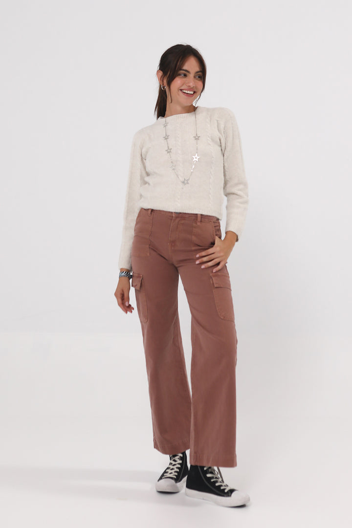 JEANS CARGO CULOTTE