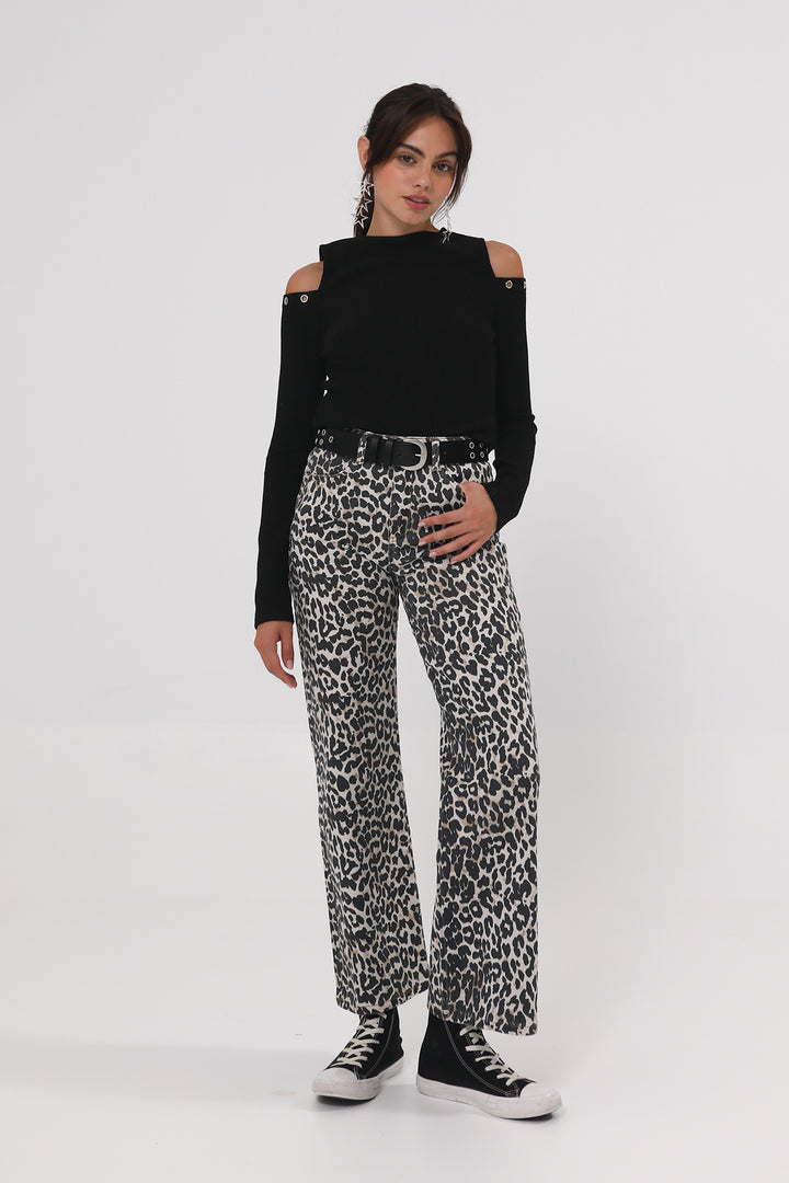 LEOPARD JEANS