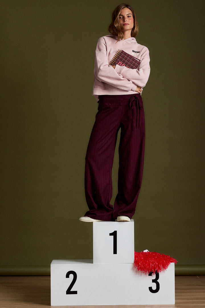 PANTALON ANCHO RAYAS LAZOS