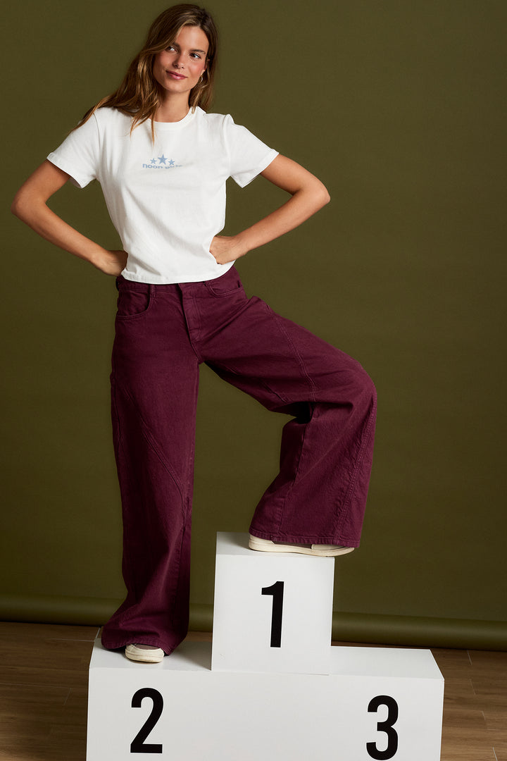 JEANS WIDELEG CORTES