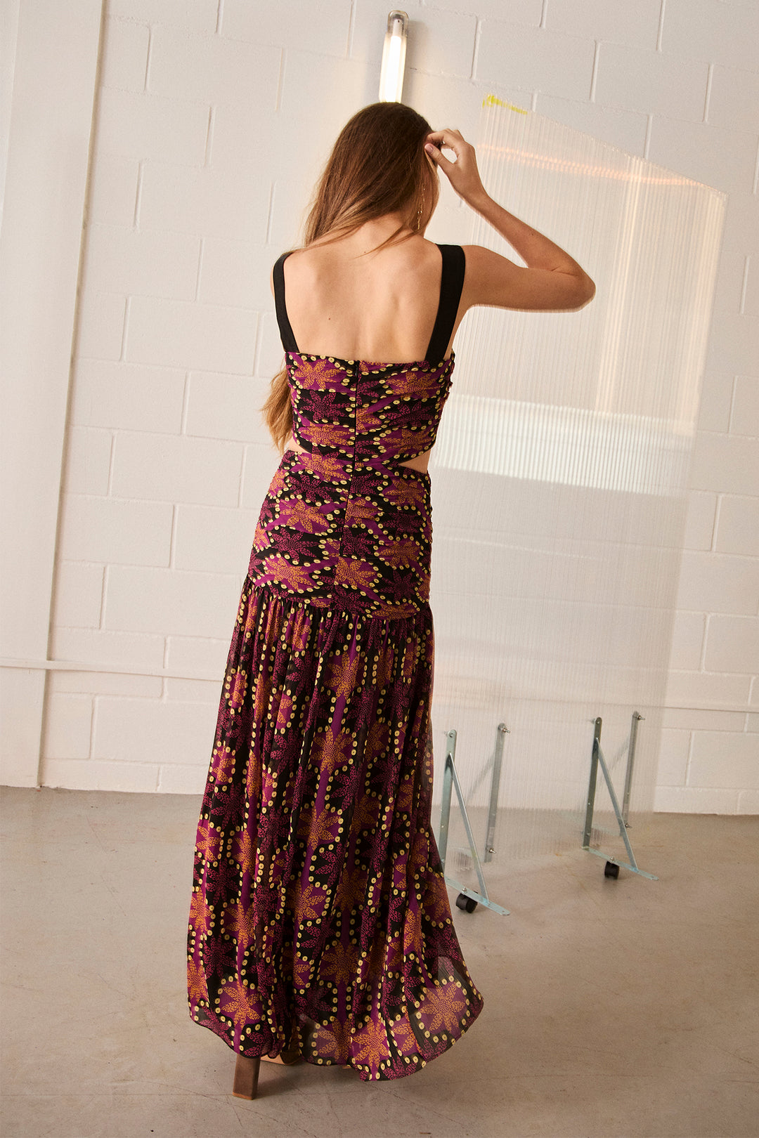 MAURA CUT-OUT MIDI DRESS