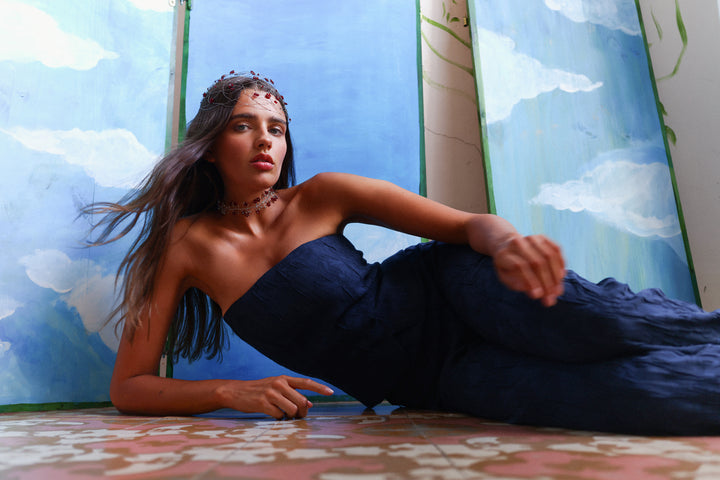 PANTALON RECTO EFECTO BOMBACHO ELSA