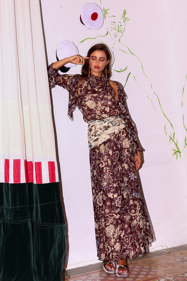 VESTIDO MIDI ASIMETRICO FLAVEA