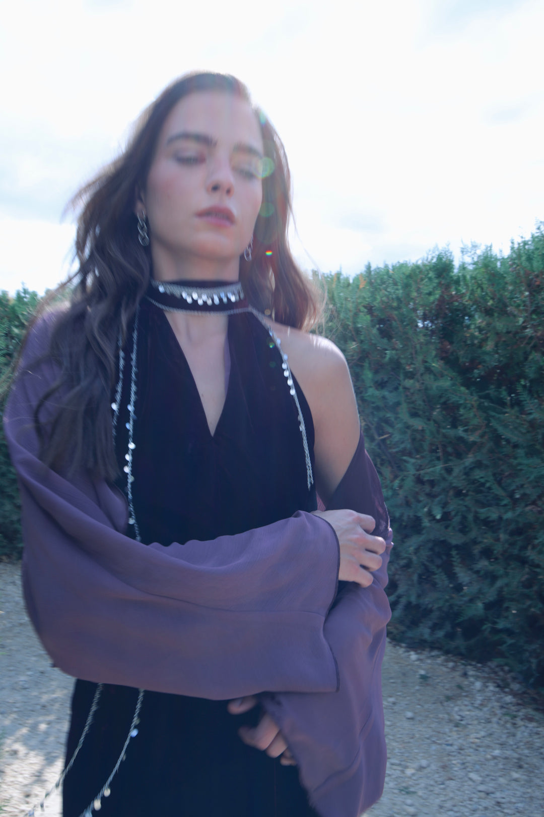 REVERSIBLE CHIFFON BOLERO