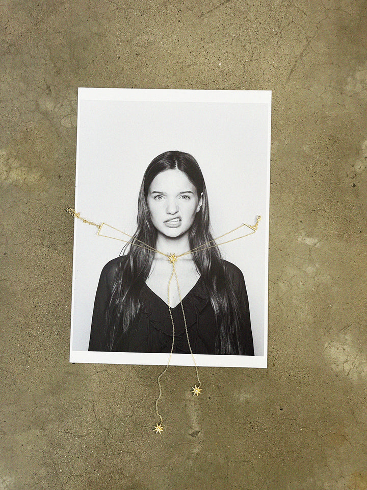 COLLAR LARGO ESTRELLA CADENAS