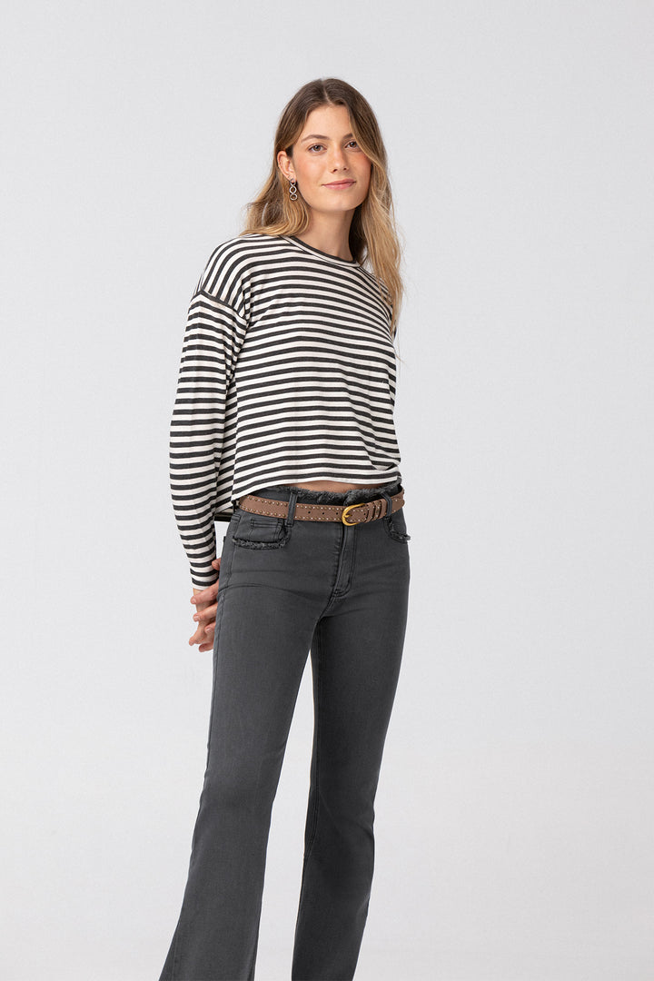 JEANS CAMPANA DESFLECADO DENIM