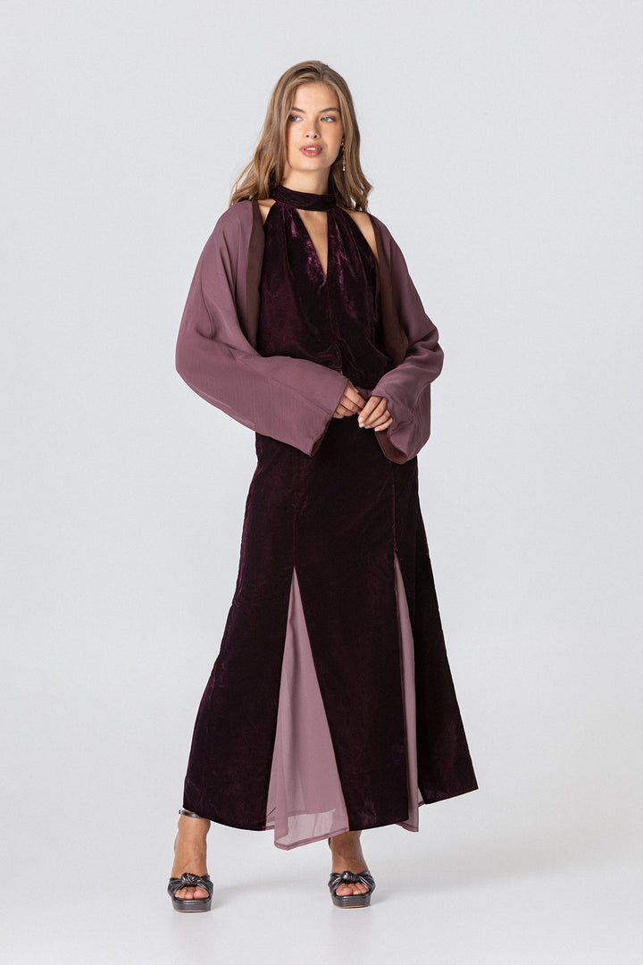 REVERSIBLE CHIFFON BOLERO