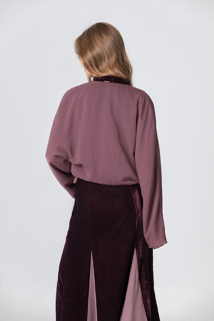 REVERSIBLE CHIFFON BOLERO