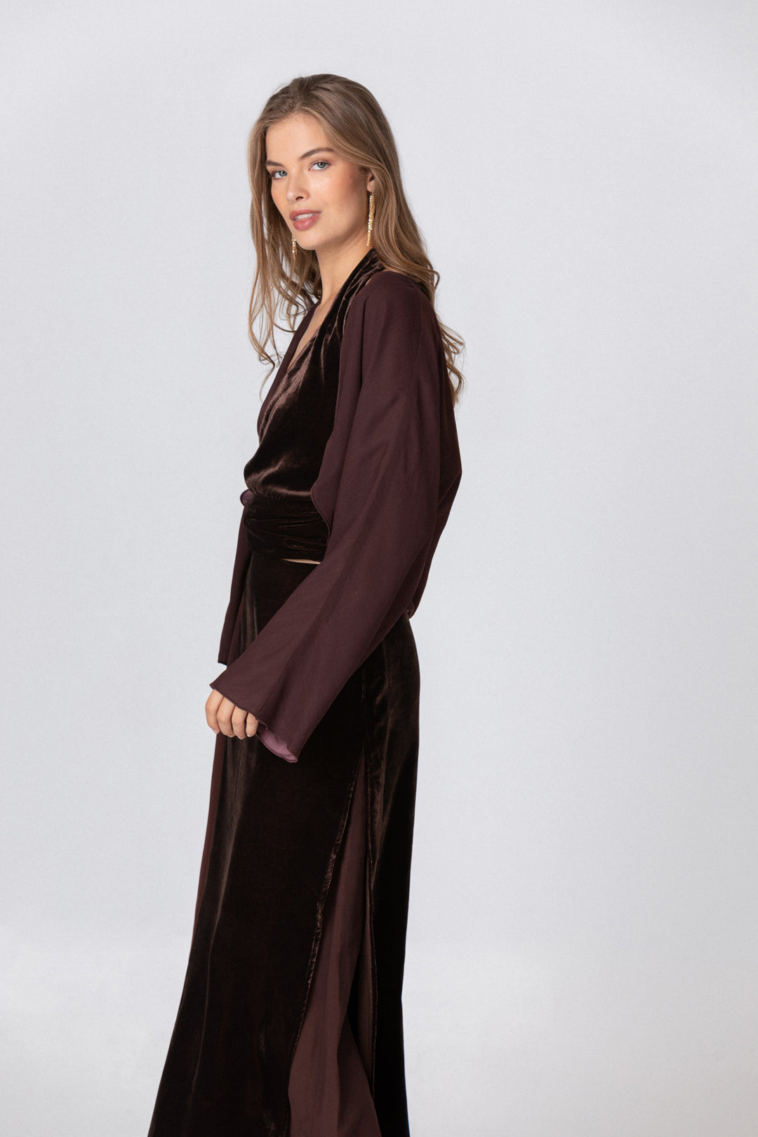 REVERSIBLE CHIFFON BOLERO