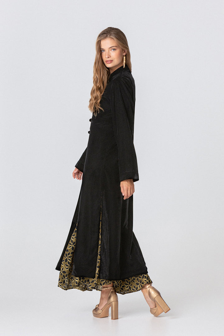 LONG VELVET KIMONO