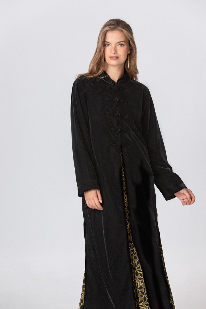 LONG VELVET KIMONO