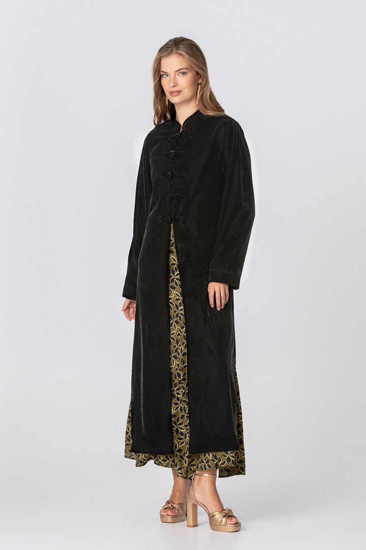 LONG VELVET KIMONO