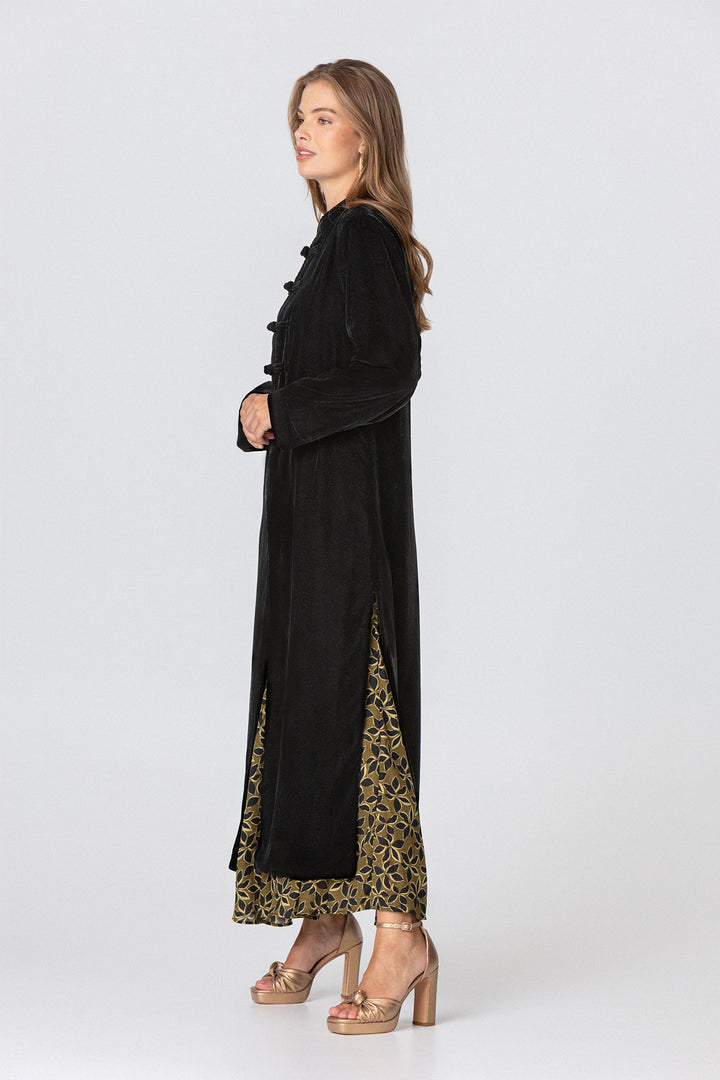 LONG VELVET KIMONO