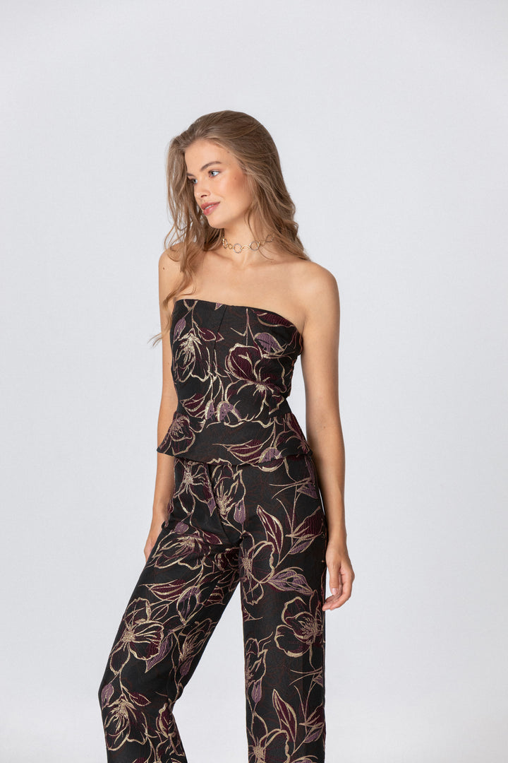 PANTALON RECTO FLORES
