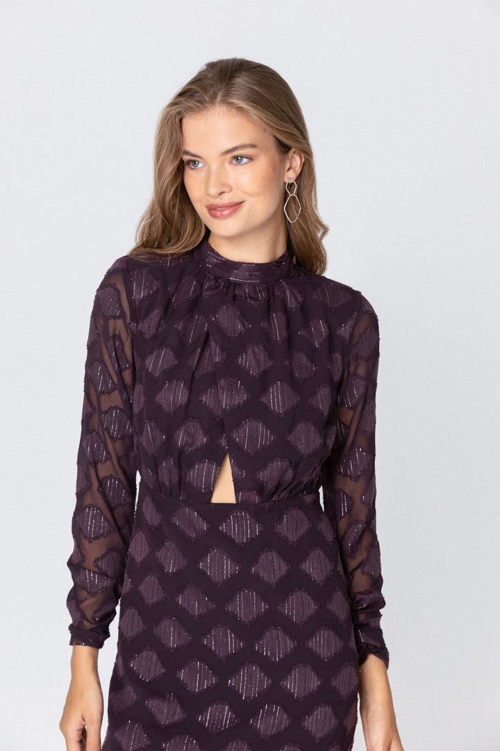 VESTIDO MIDI ABERTURA AMINA