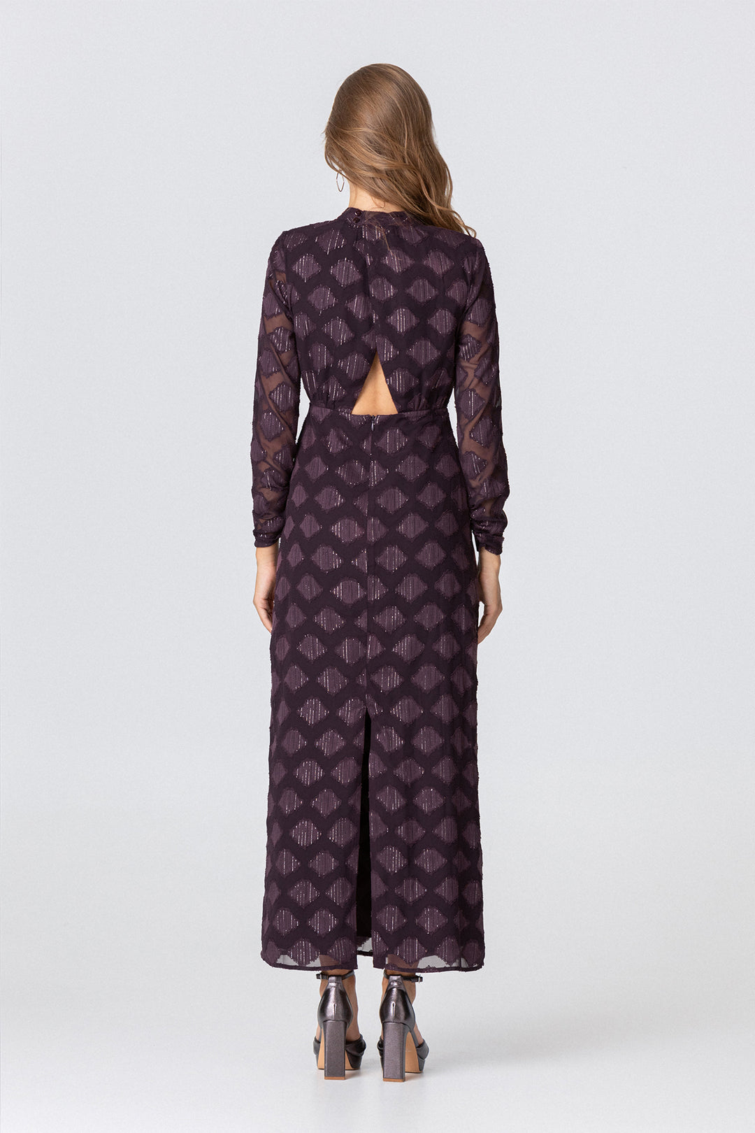 VESTIDO MIDI ABERTURA AMINA