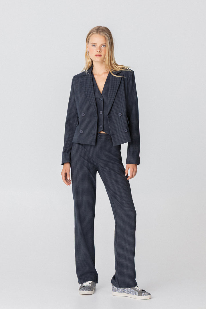 BLAZER CROPPED CUADROS