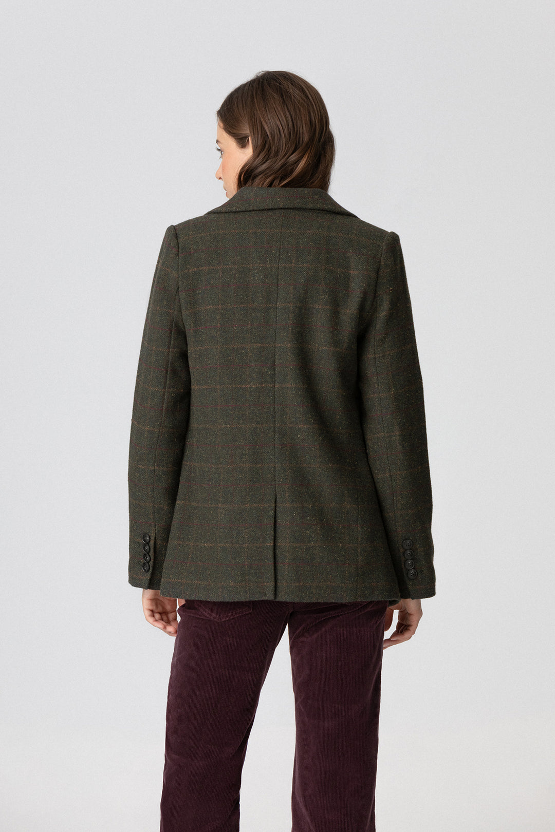 BLAZER CUADROS CON LANA